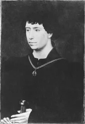 Portret van Karel de Stoute (1433-77) laatste hertog van Bourgondië